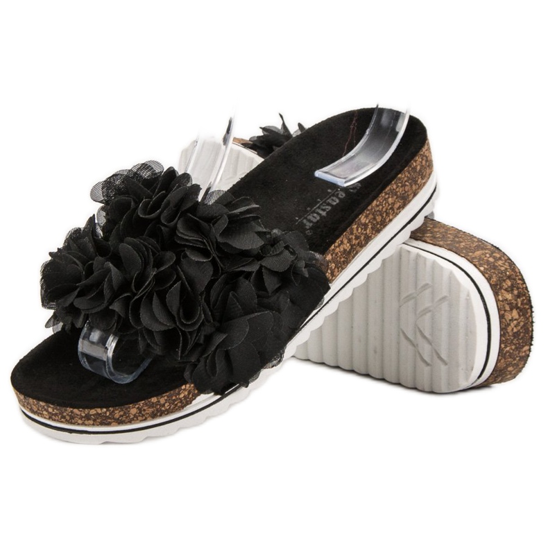 Seastar Pantofole nere alla moda nero 2