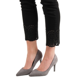 Small Swan Tacchi alti grigi grigio 2