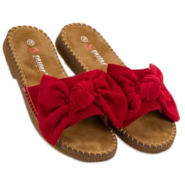 Seastar Pantofole Rosse Con Fiocco rosso 1