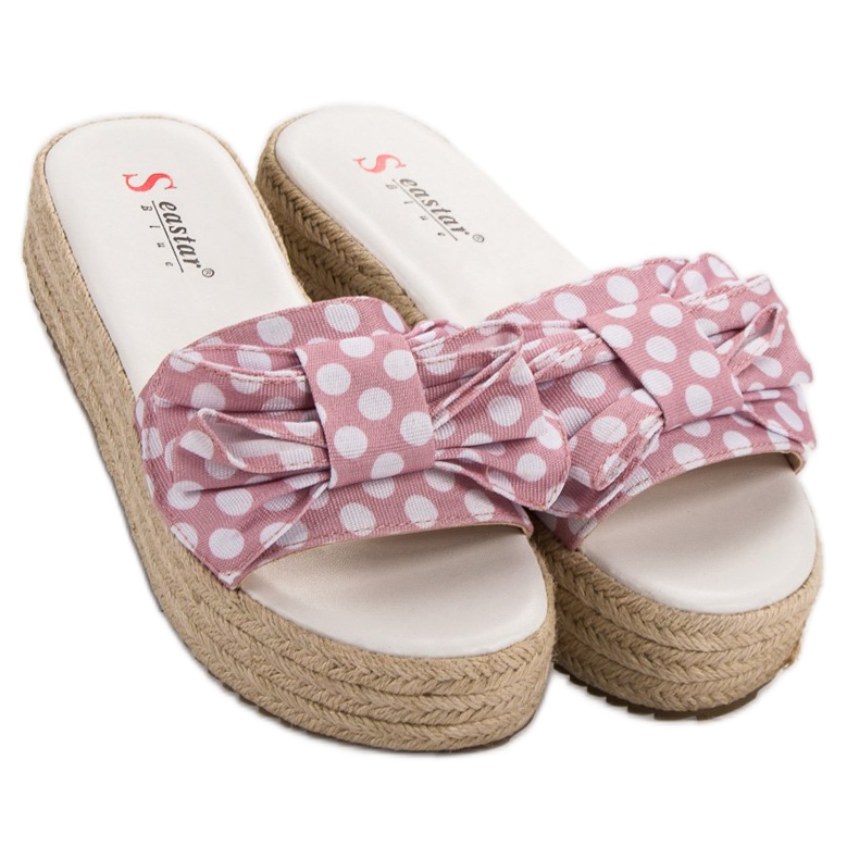 Seastar Pantofole a pois rosa 1