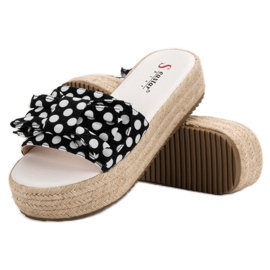 Seastar Pantofole a pois nero 1