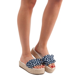 Seastar Pantofole a pois blu 1