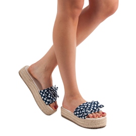 Seastar Pantofole a pois blu 2
