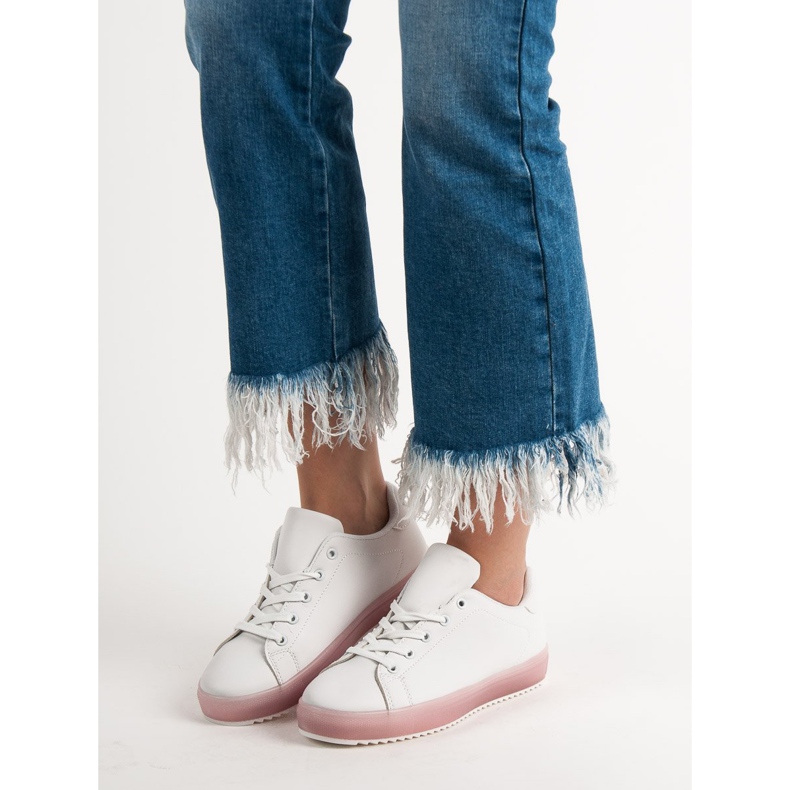 SHELOVET Scarpe sportive comode bianco 2