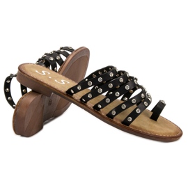 SHELOVET Pantofole Con Strass nero 1