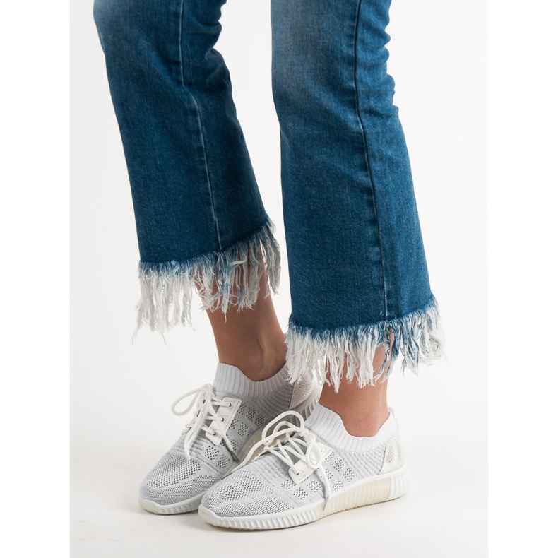 Primavera Scarpe slip-on bianche bianco 2