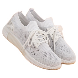 Primavera Scarpe slip-on bianche bianco 1