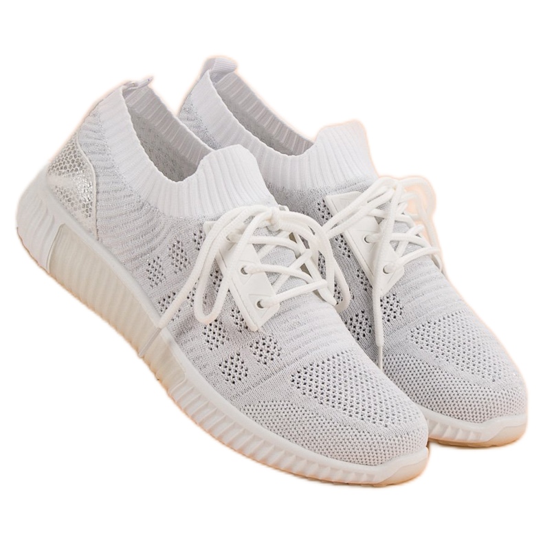 Primavera Scarpe slip-on bianche bianco 1