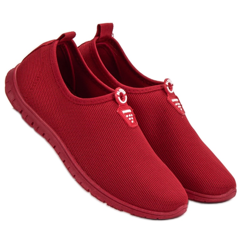 SHELOVET Scarpe da ginnastica rosse senza lacci rosso 2
