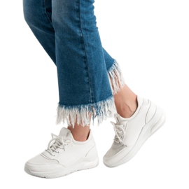 Ideal Shoes Scarpe sportive da donna bianco 1