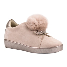 Lucky Shoes Scarpe sportive in pelle scamosciata marrone 1