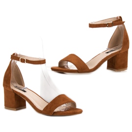 Sandali VICES in camoscio marrone 2