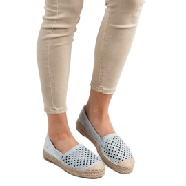 VICES Espadrillas in camoscio blu 1