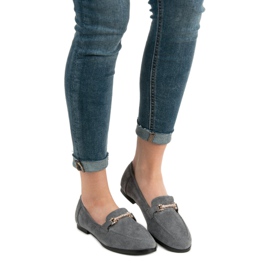 Balada Mocassini in camoscio grigio 1