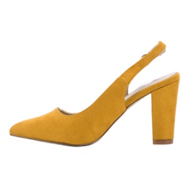 Goodin Décolleté con tacco aperto giallo 2