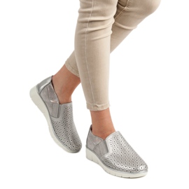 Filippo Slip On Argento Scarpe grigio 1