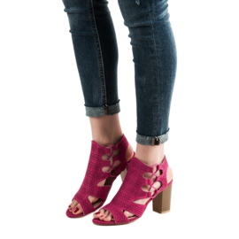 Goodin Sandali fucsia alla moda rosa 2