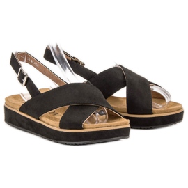 Goodin Sandali in camoscio nero 1