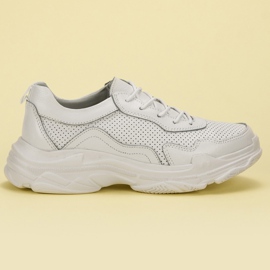 Goodin Sneakers in pelle bianca bianco 2