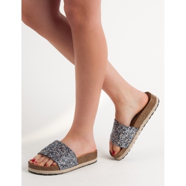 Goodin Pantofole da donna alla moda grigio 1