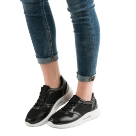 SHELOVET Scarpe sportive stringate nero 1