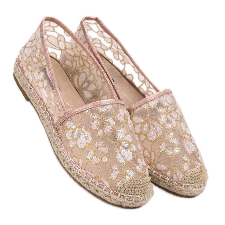 Espadrillas di pizzo VICES rosa 1
