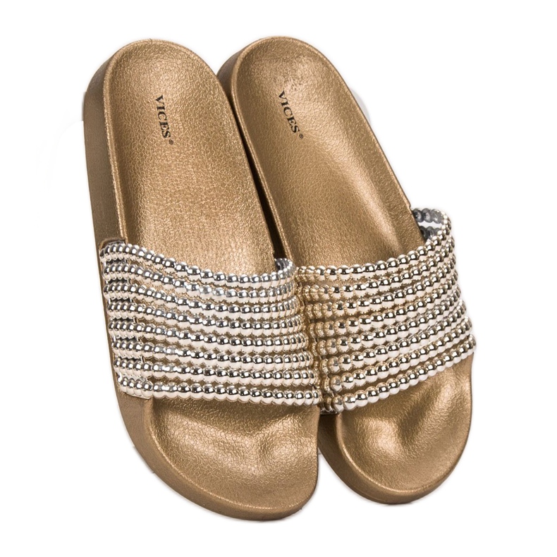 Pantofole VICES alla moda giallo 1