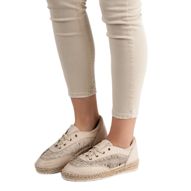 Scarpe con paillettes VICES marrone 1