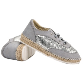 Scarpe con paillettes VICES grigio 1