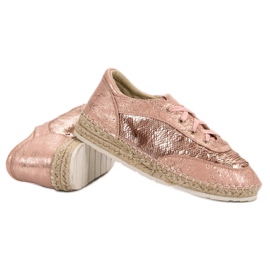 Scarpe con paillettes VICES rosa 1