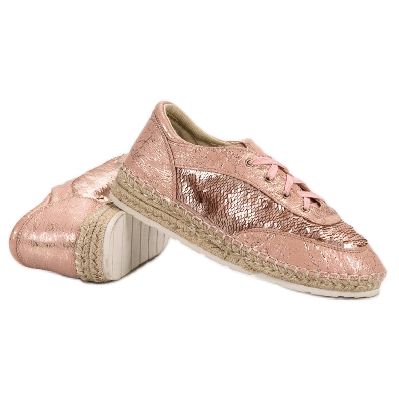 Scarpe con paillettes VICES rosa 1