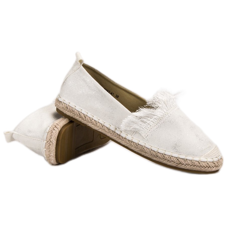 Lily Shoes Espadrillas Con Frange bianco 2