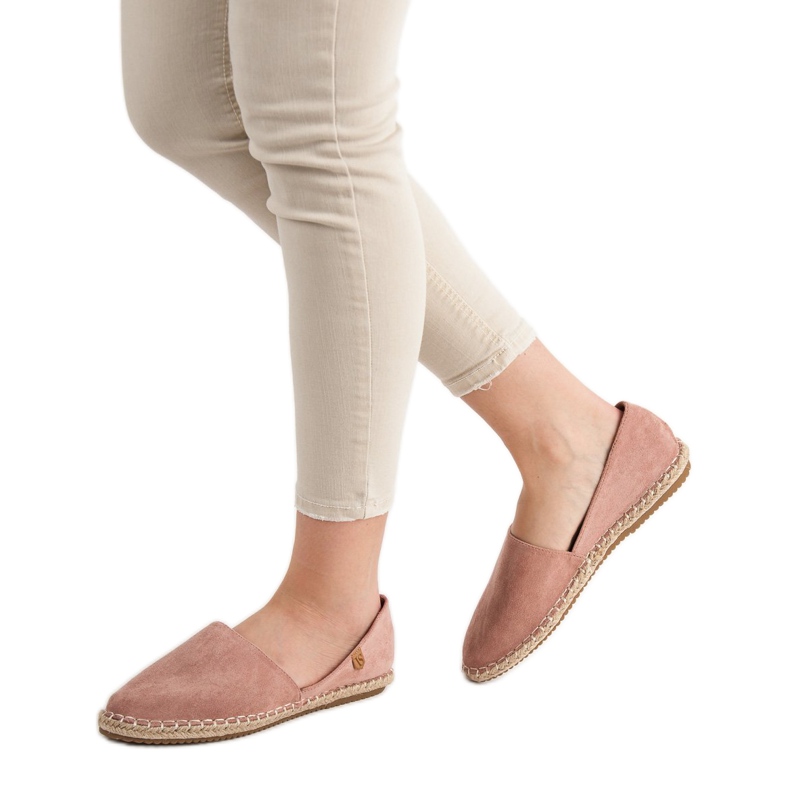 VICES Espadrillas in camoscio rosa 1