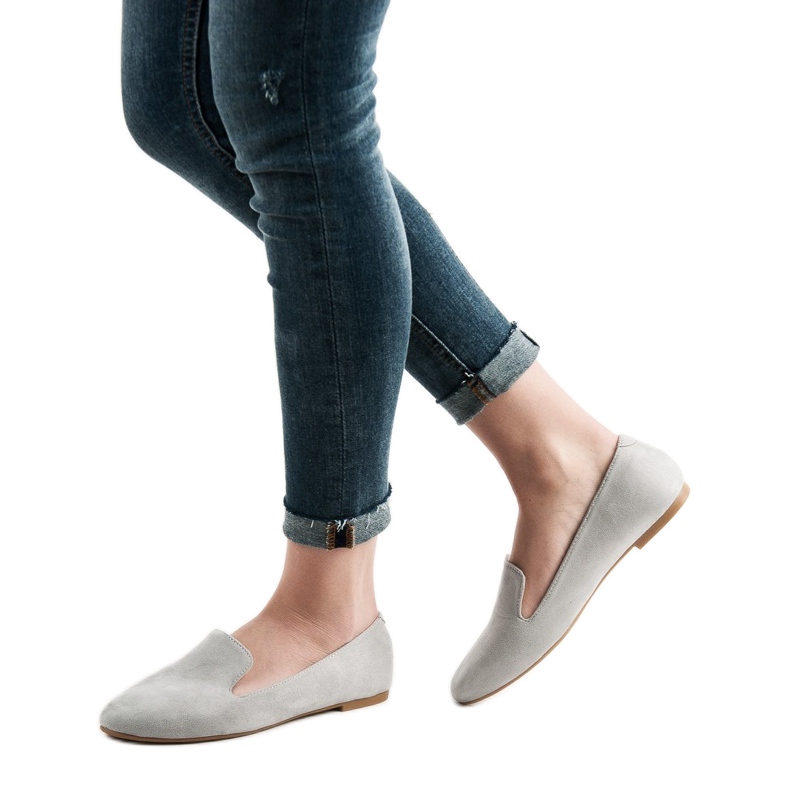 Lily Shoes Signori in pelle scamosciata grigio 1