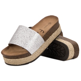 Goodin Pantofole Sulla Piattaforma grigio 2