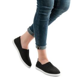 Super Mode Comode scarpe da ginnastica slip-on nero 1