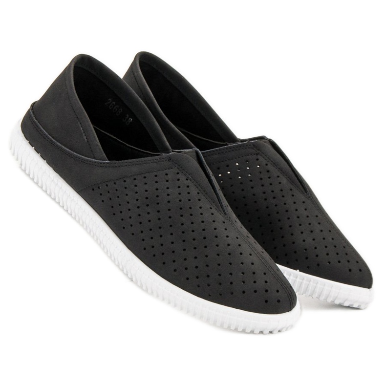 Super Mode Comode scarpe da ginnastica slip-on nero 2