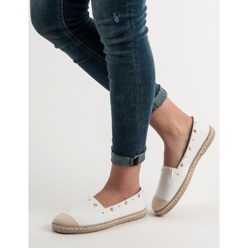 SHELOVET Espadrillas Con Jet bianco 1
