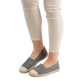 SHELOVET Espadrillas Con Jet grigio 2