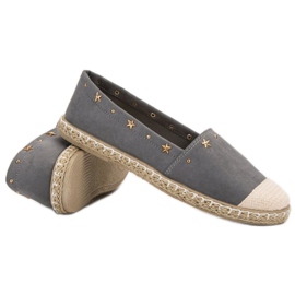 SHELOVET Espadrillas Con Jet grigio 1