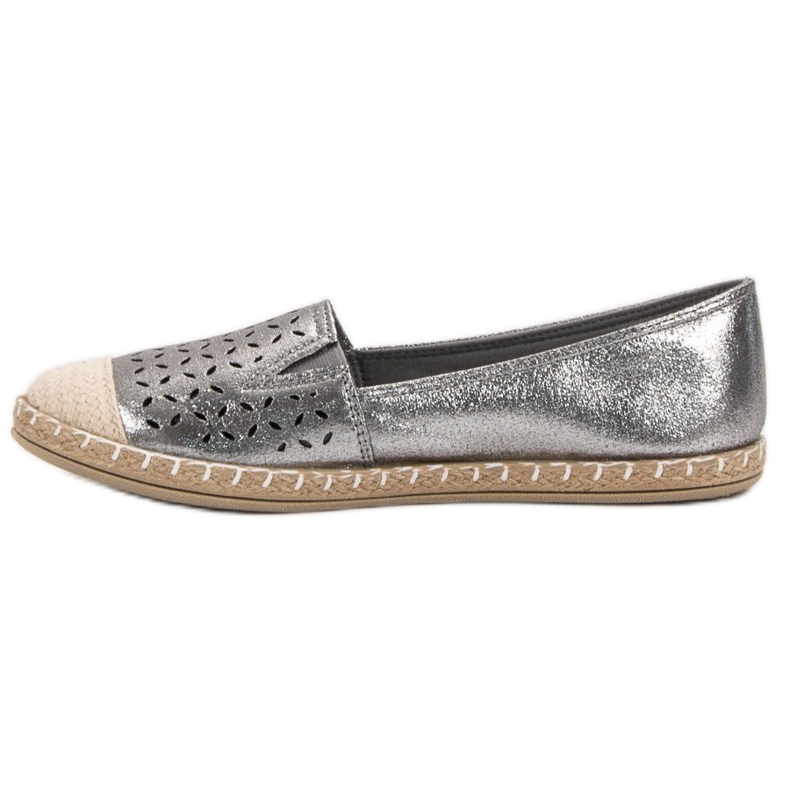 New Tlck Espadrillas Glitter grigio 2