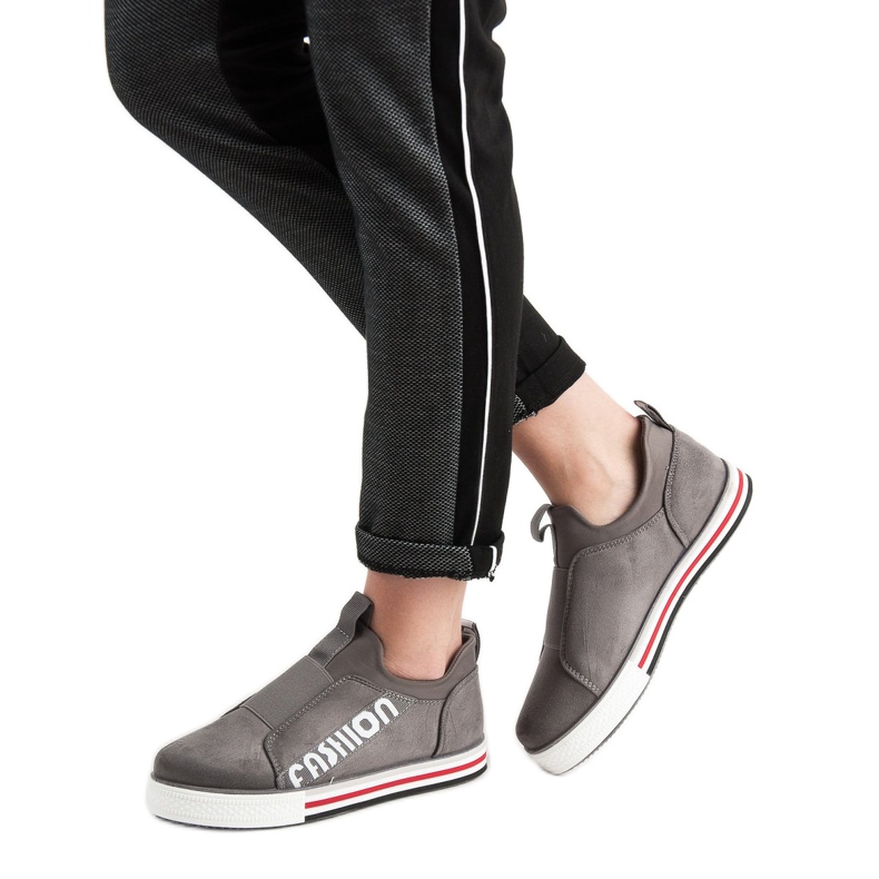 SHELOVET Scarpe sportive di moda grigio 2