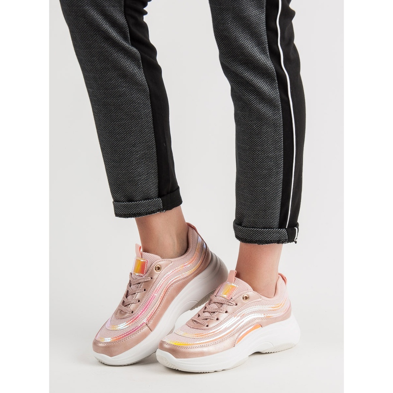 SHELOVET Scarpe Da Ginnastica Sulla Piattaforma rosa 1
