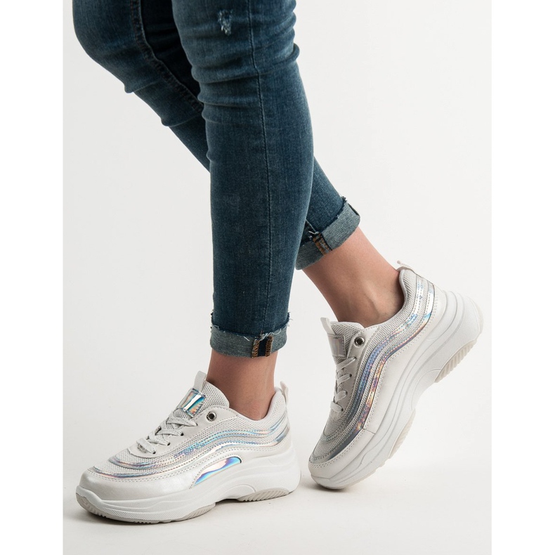 SHELOVET Scarpe Da Ginnastica Sulla Piattaforma bianca 2