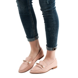 Mocassini VICES in camoscio rosa 1