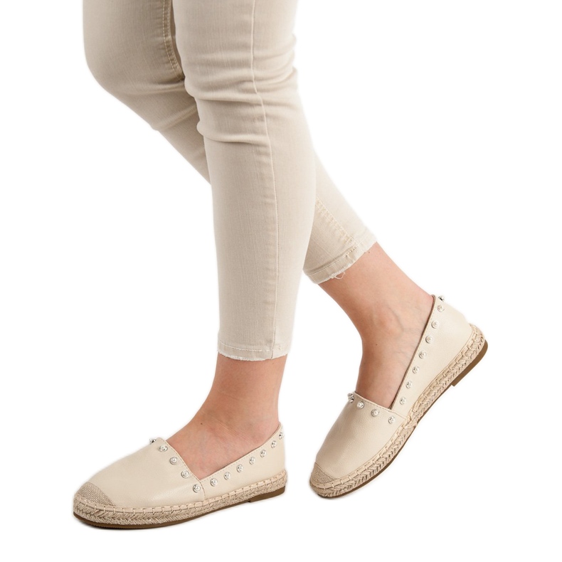 Erynn Espadrillas Con Perle marrone 2