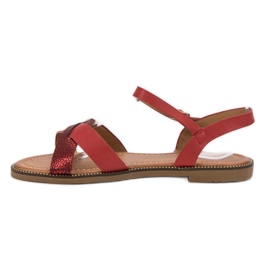 L. Lux. Shoes Sandali rossi alla moda rosso 2