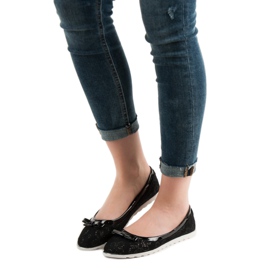 SHELOVET Ballerina Con Pizzo nero 1