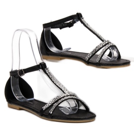 L. Lux. Shoes Sandali bassi nero 1