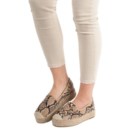 Best Shoes Lordsy sulla piattaforma marrone 1
